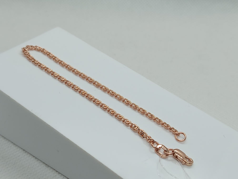 БРАСЛЕТ ПУСТОТЕЛЫЙ Якорное (Au 585)