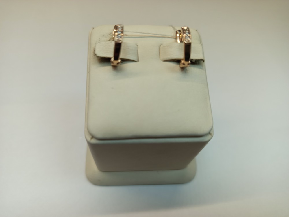 СКМИ585 СЕРЬГИ С КАМНЯМИ (Au 585)