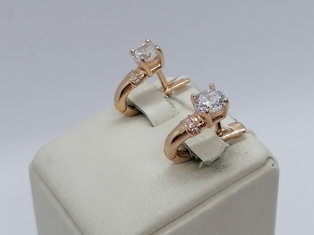 СЕРЬГИ С КАМНЯМИ (Au 585)