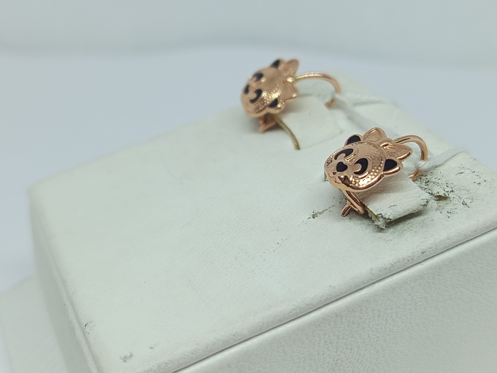 СКМИ585 СЕРЬГИ С КАМНЯМИ (Au 585)