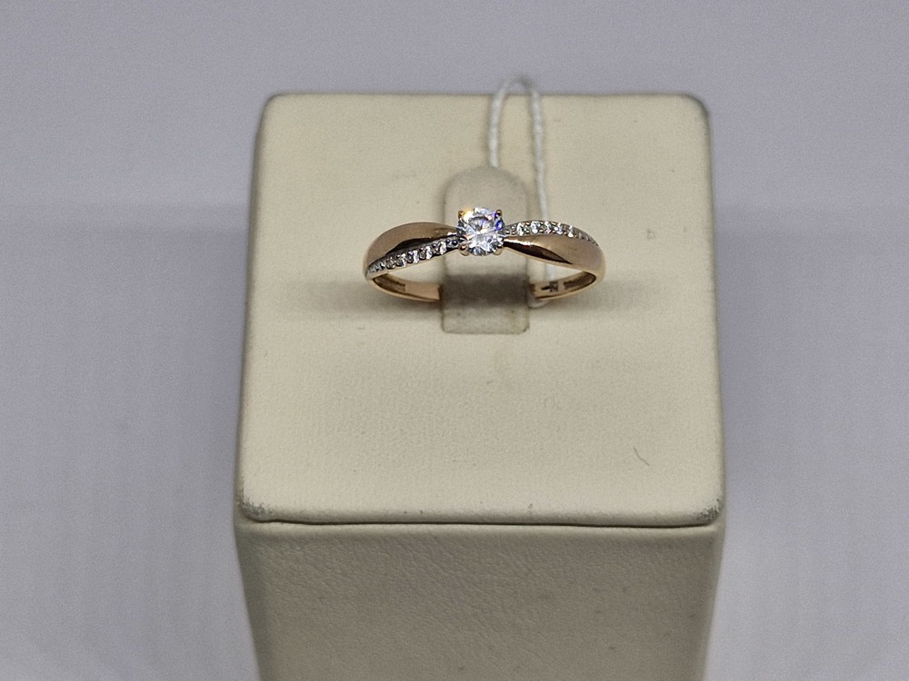 КОЛЬЦО С КАМНЯМИ (Au 585)