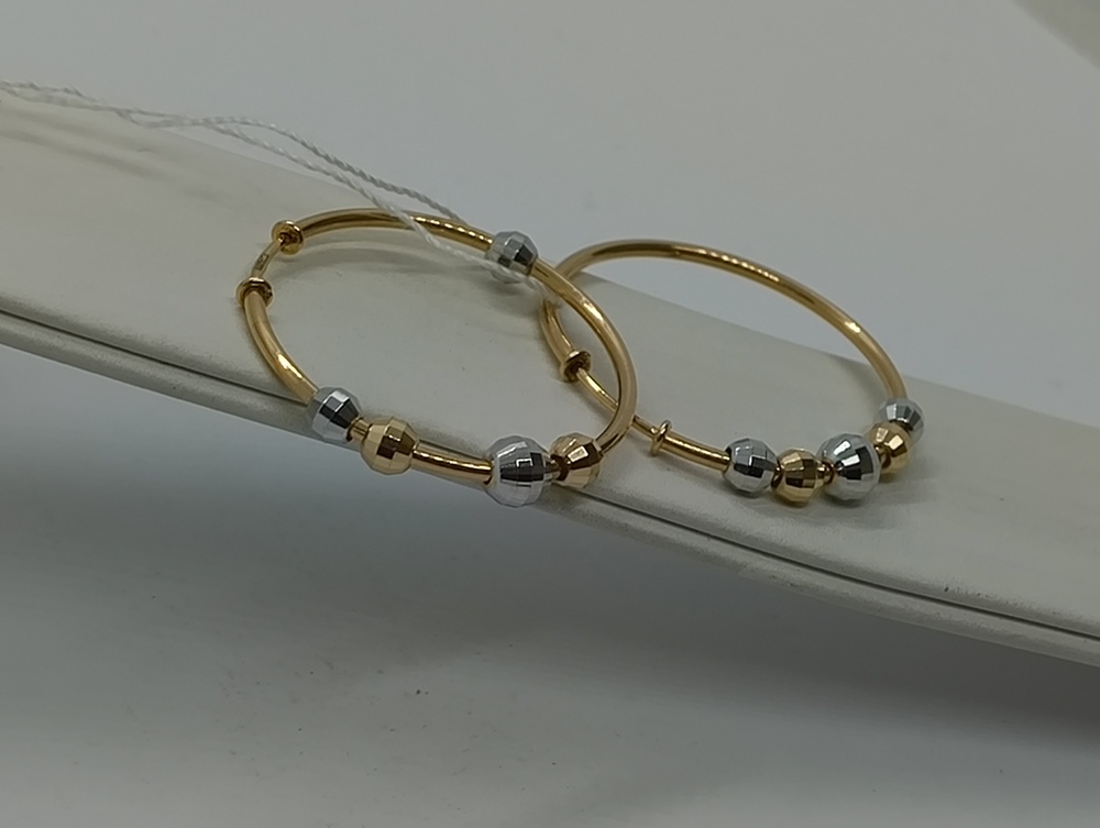 СЕРЬГИ КОНГО без камня (Au 585)