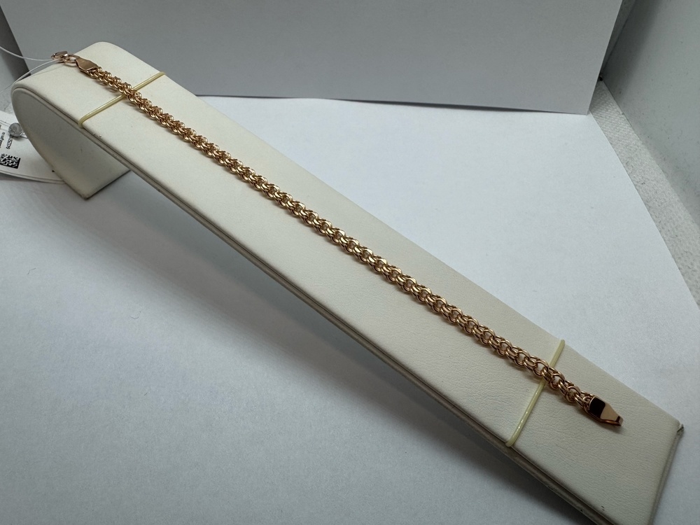 БРАСЛЕТ ПУСТОТЕЛЫЙ Бисмарк (Au 585)