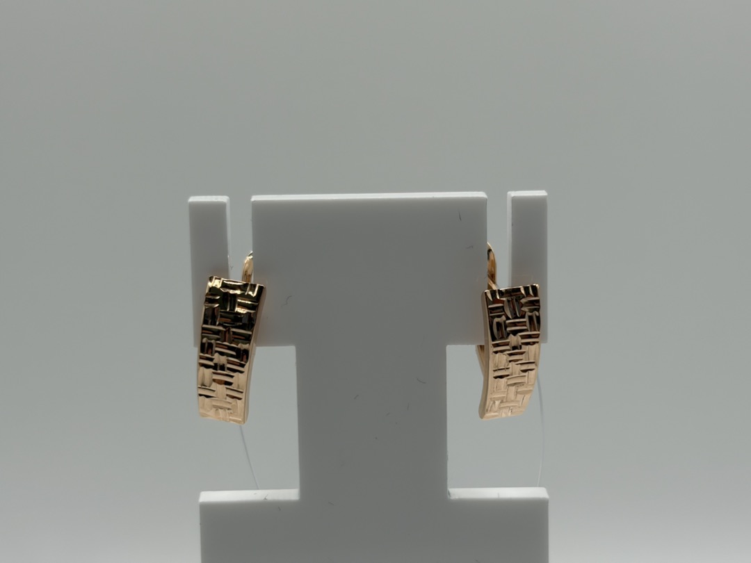 СЕРЬГИ БЕЗ КАМНЯ (Au 585)