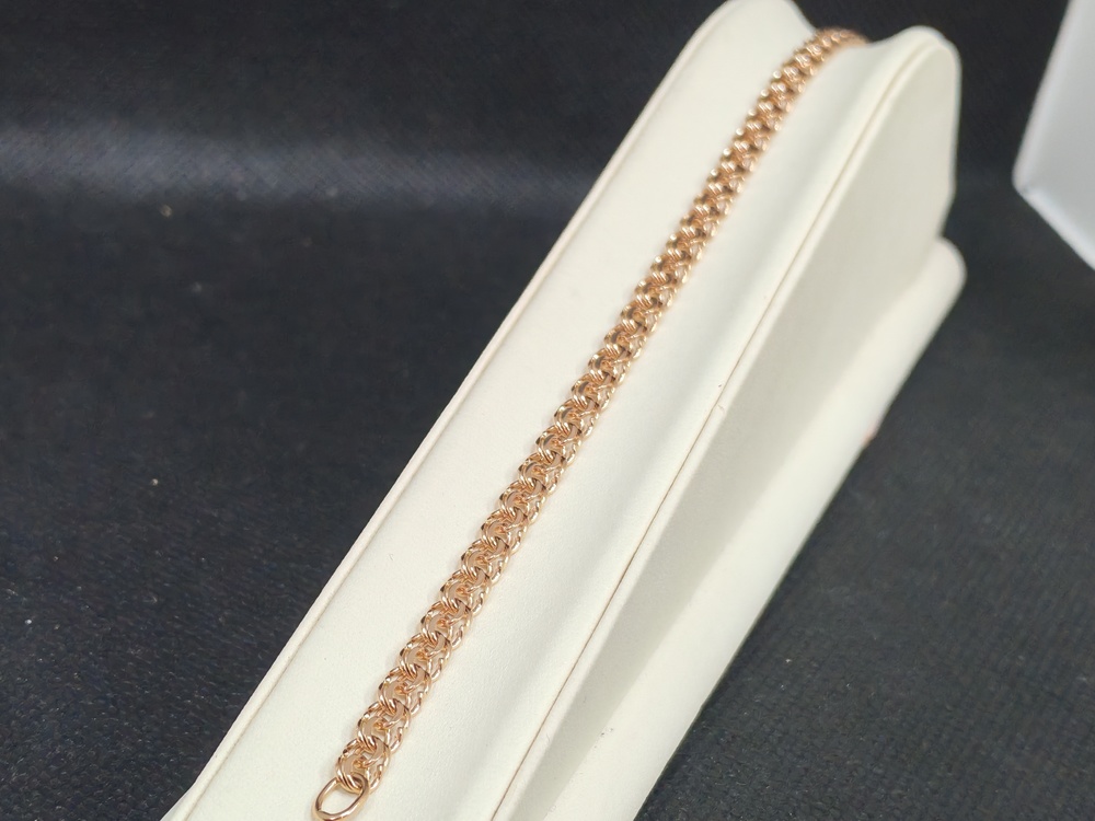 БЛБ585 БРАСЛЕТ ПОЛНОВЕСНЫЙ Бисмарк (Au 585)