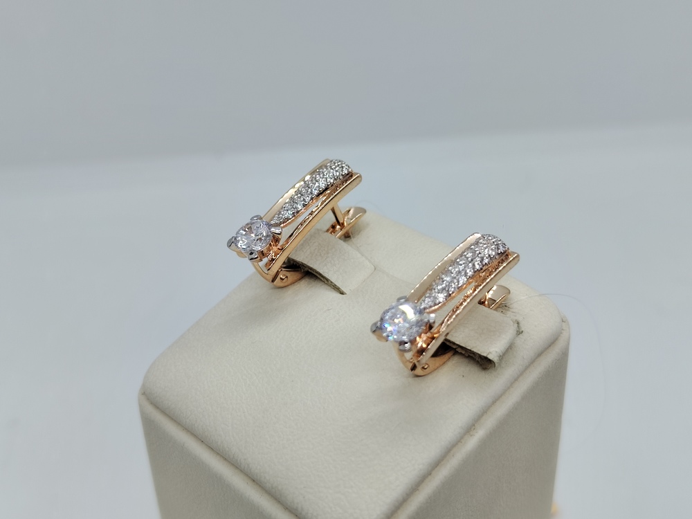 СЕРЬГИ С КАМНЯМИ (Au 585)