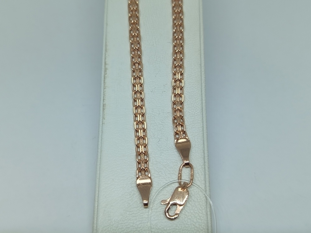 630506023 БРАСЛЕТ ПУСТОТЕЛЫЙ Бисмарк машинный (Au 585)