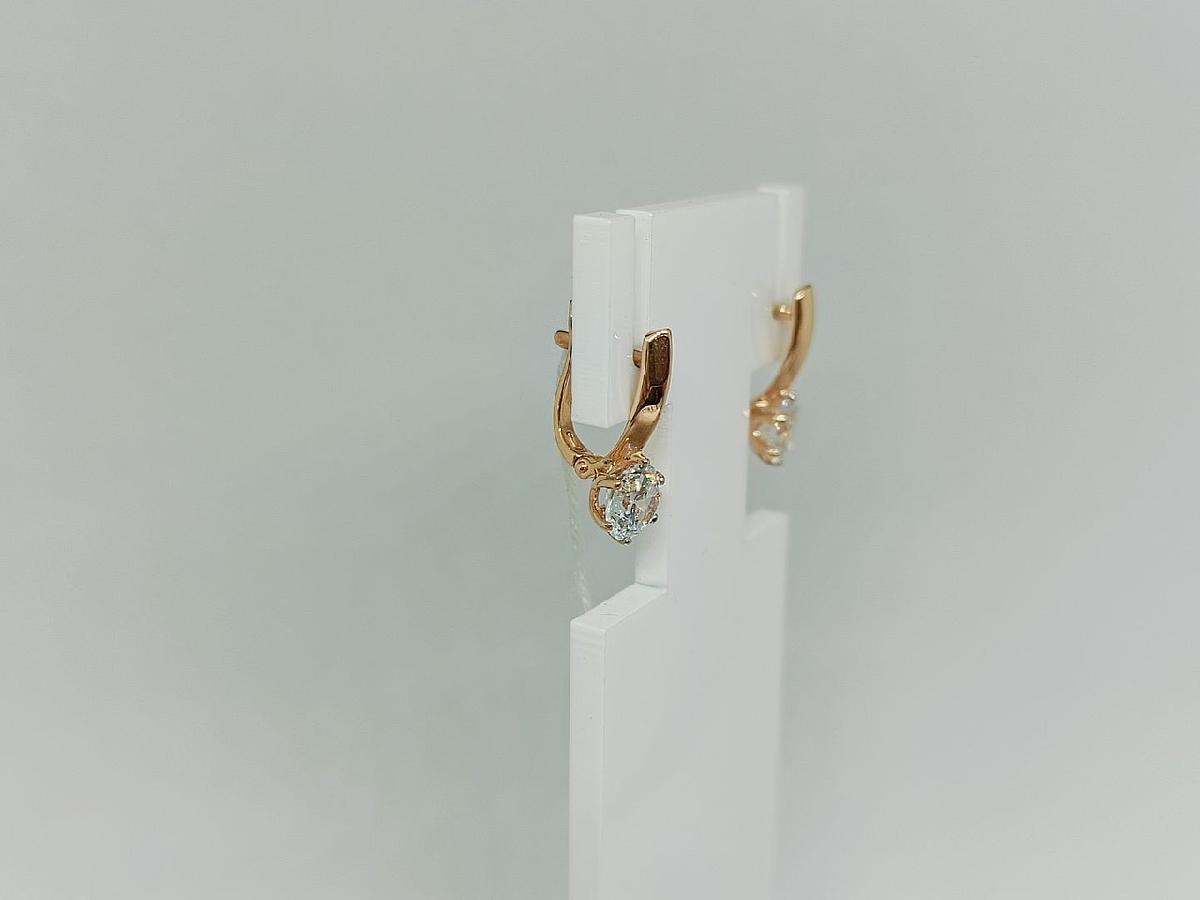 СЕРЬГИ С КАМНЕМ (Au 585)