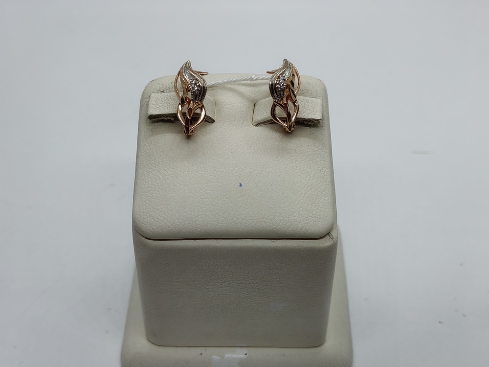 СКМИ585 СЕРЬГИ С КАМНЯМИ (Au 585)