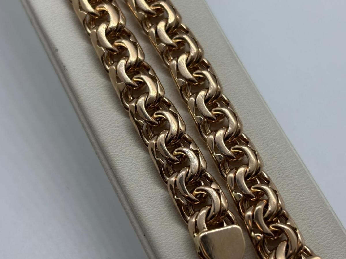 БЛБ585 БРАСЛЕТ ПОЛНОВЕСНЫЙ Бисмарк (Au 585)