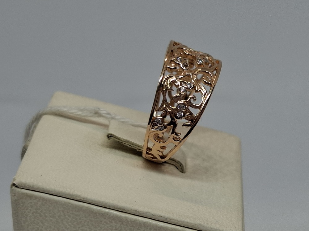 КОЛКМИ585 КОЛЬЦО С КАМНЯМИ (Au 585)