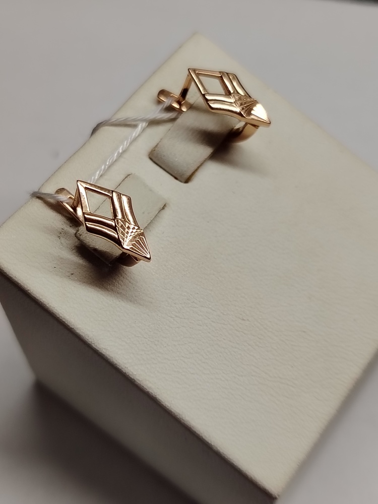 СБКМ585 СЕРЬГИ БЕЗ КАМНЯ (Au 585)