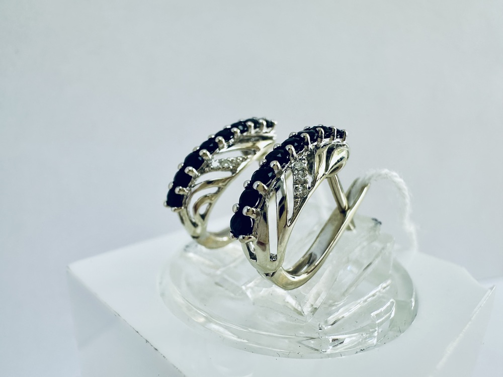 СКМИ585 СЕРЬГИ С КАМНЯМИ (Au 585)