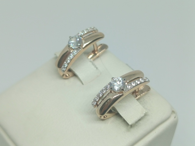 СЕРЬГИ С КАМНЯМИ (Au 585)