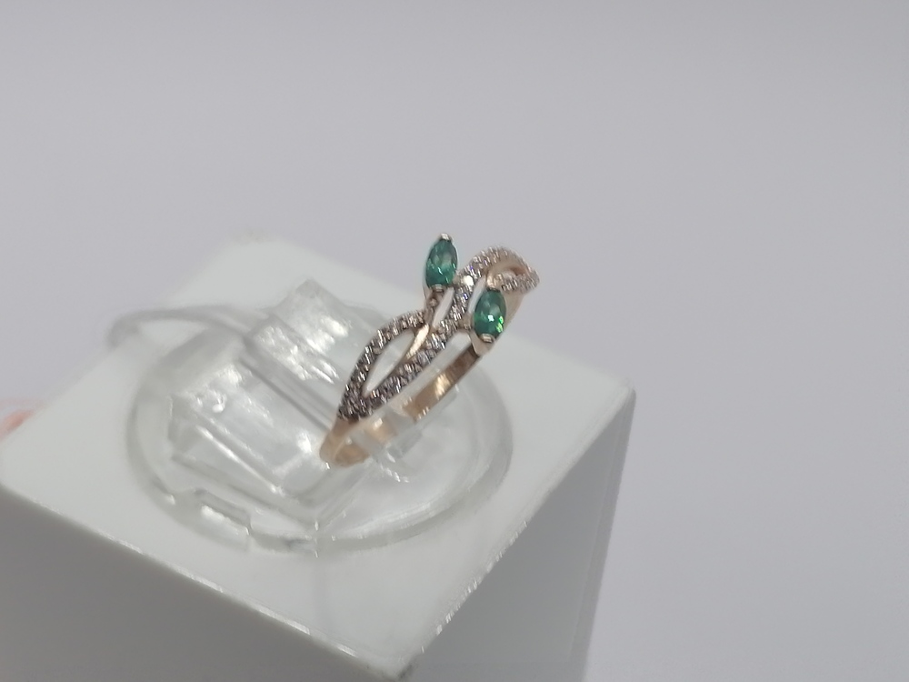 КОЛКМИ585 КОЛЬЦО С КАМНЯМИ (Au 585)