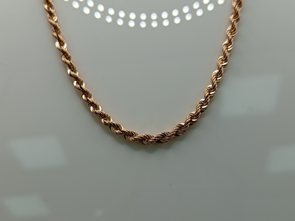 ЦЛВР585 ЦЕПЬ ПОЛНОВЕСНАЯ Веревка (Au 585)