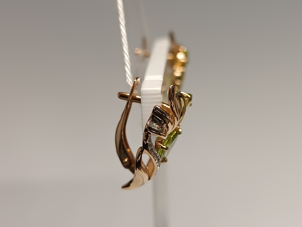 СКМИ585 СЕРЬГИ С КАМНЯМИ (Au 585)