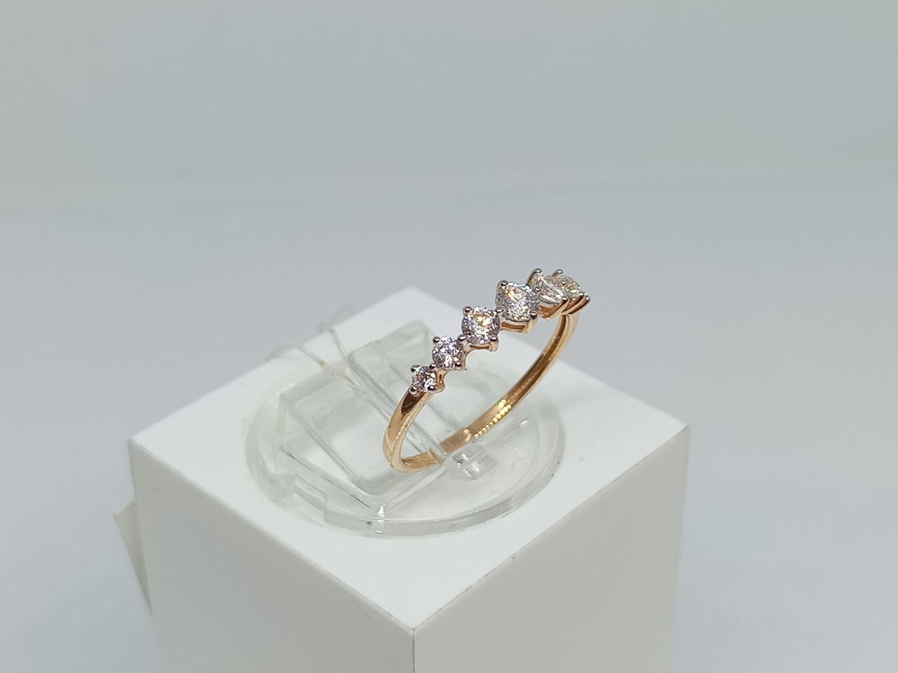 КОЛЬЦО С КАМНЯМИ (Au 585)