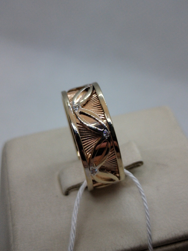 КОЛКМИ585 КОЛЬЦО С КАМНЯМИ (Au 585)
