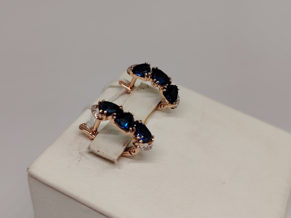 СЕРЬГИ С КАМНЯМИ (Au 585)