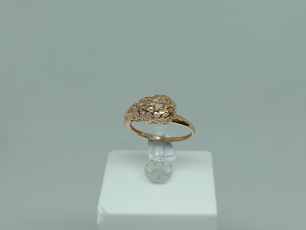 КОЛЬЦО С КАМНЯМИ (Au 585)