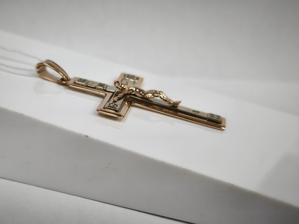 ПОДВЕСКА КРЕСТ без камня (Au 585)