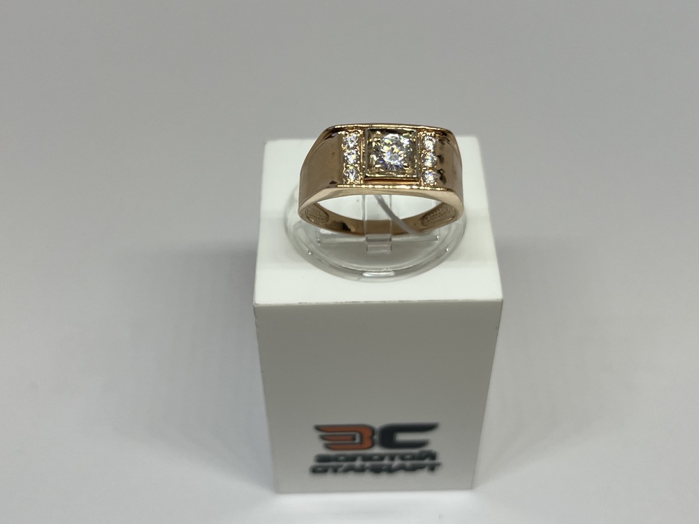 ПЕЧАТКА С КАМНЯМИ (Au 585)