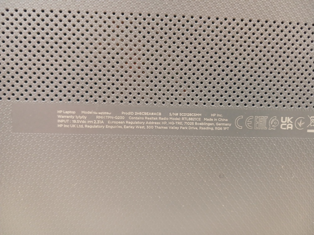 Ноутбук HP Laptop 15s-eq1xxx; Ryzen 7 4800H, AMD Radeon (TM) Graphics, 8 Гб, 512 GB, Нет