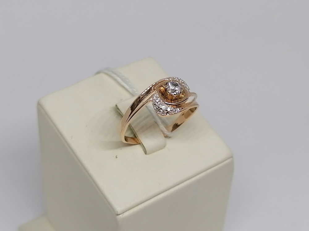 КОЛКМИ585 КОЛЬЦО С КАМНЯМИ (Au 585)