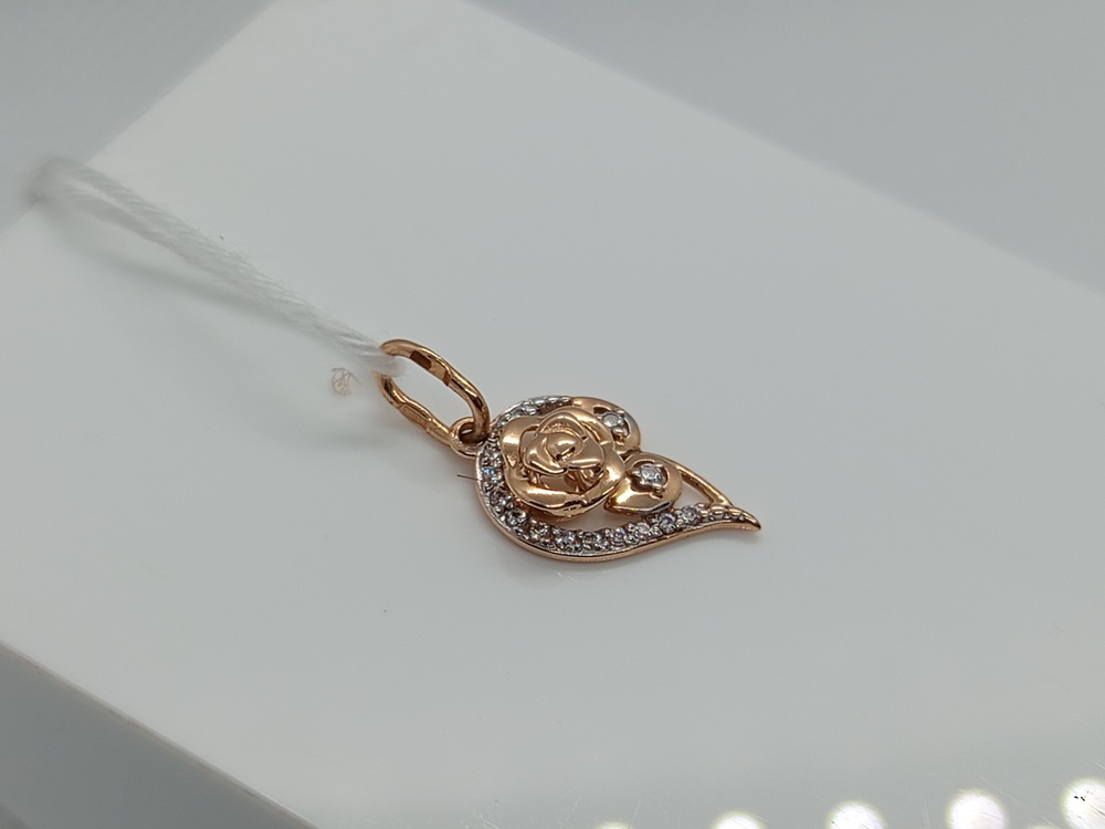 ПОДКМИ585 ПОДВЕСКА С КАМНЯМИ (Au 585)