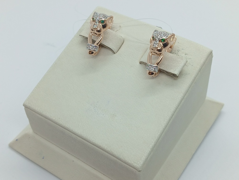 СЕРЬГИ С КАМНЯМИ (Au 585)