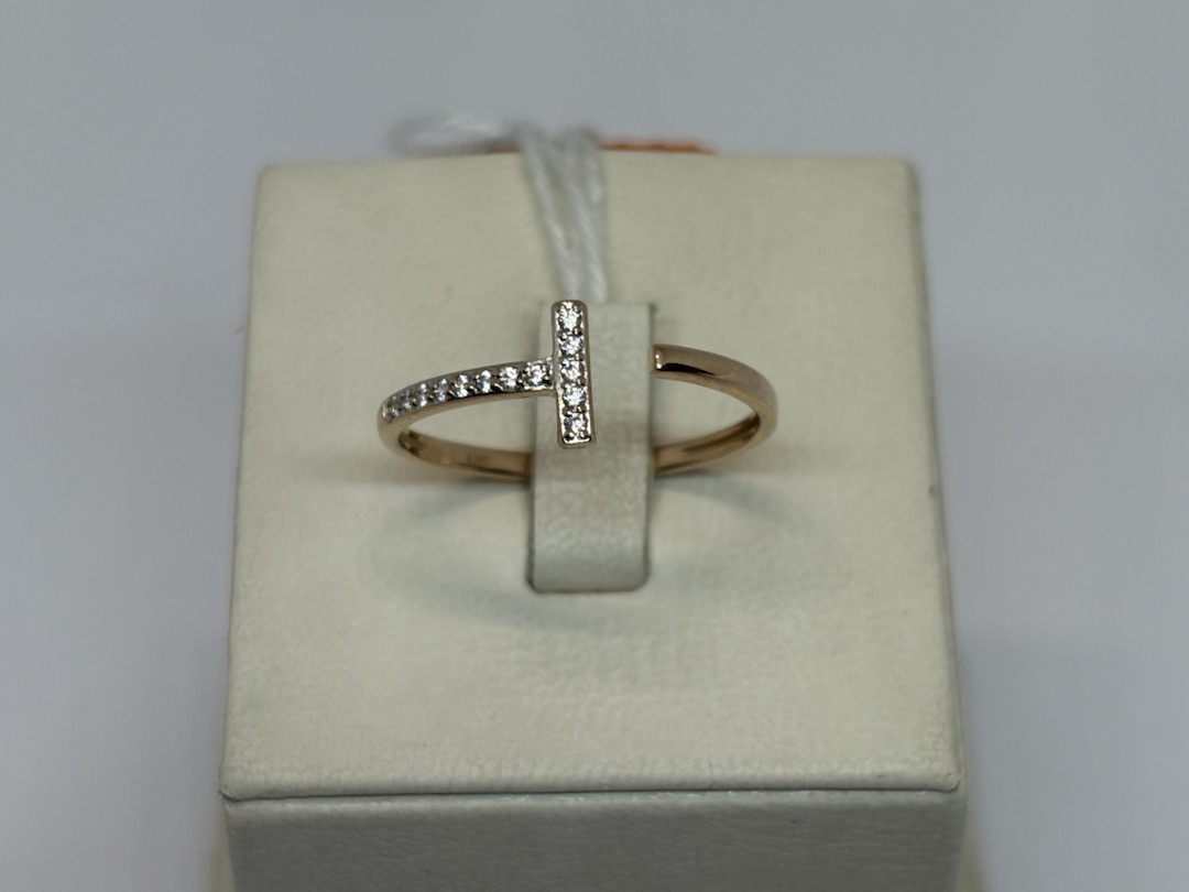 КОЛЬЦО С КАМНЯМИ (Au 585)