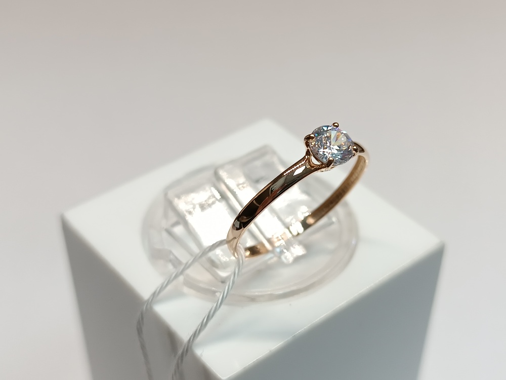 КОЛКМ585 КОЛЬЦО С КАМНЕМ (Au 585)