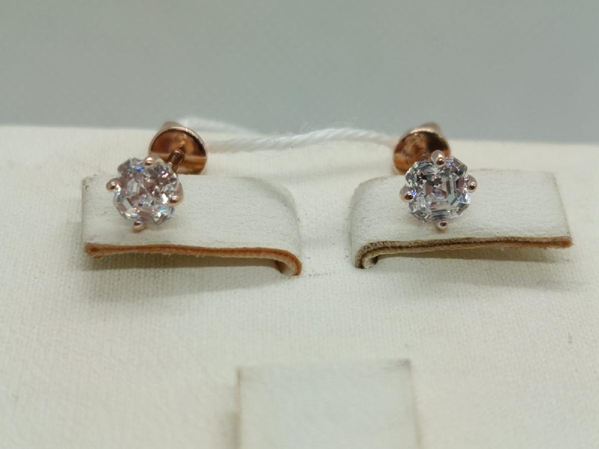 СПУС585 СЕРЬГИ ПУСЕТЫ (Au 585)