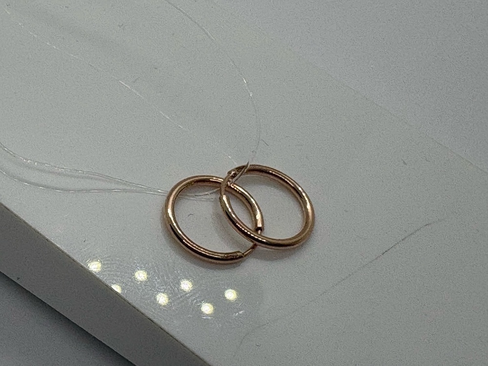 СЕРЬГИ КОНГО без камня (Au 585)