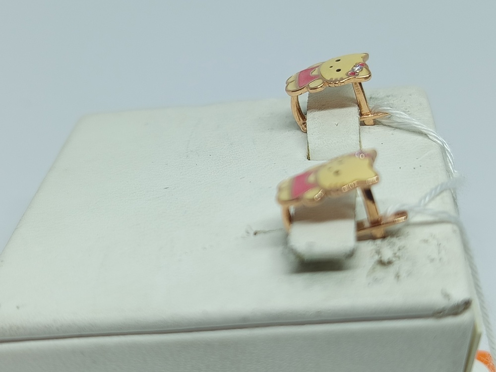 СКМИ585 СЕРЬГИ С КАМНЯМИ (Au 585)