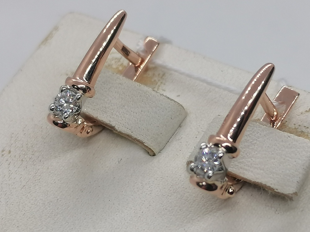 СЕРЬГИ БРИЛЛИАНТ (Au 585)