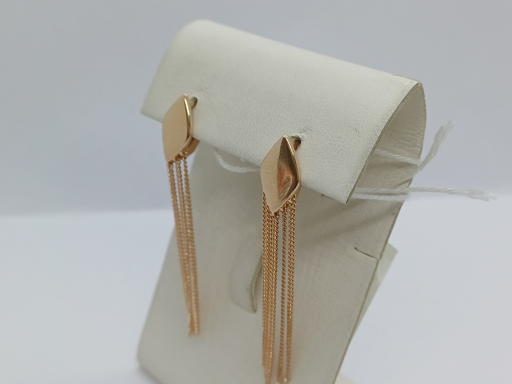 СЕРЬГИ БЕЗ КАМНЯ (Au 585)