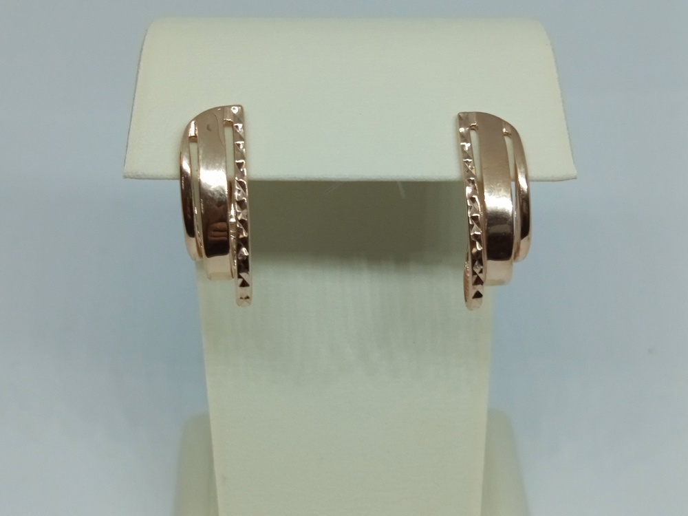 СЕРЬГИ БЕЗ КАМНЯ (Au 585)