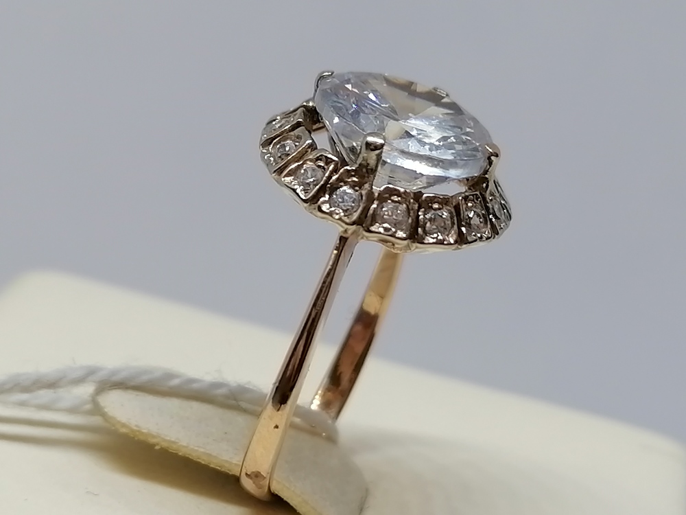 КОЛКМИ585 КОЛЬЦО С КАМНЯМИ (Au 585)