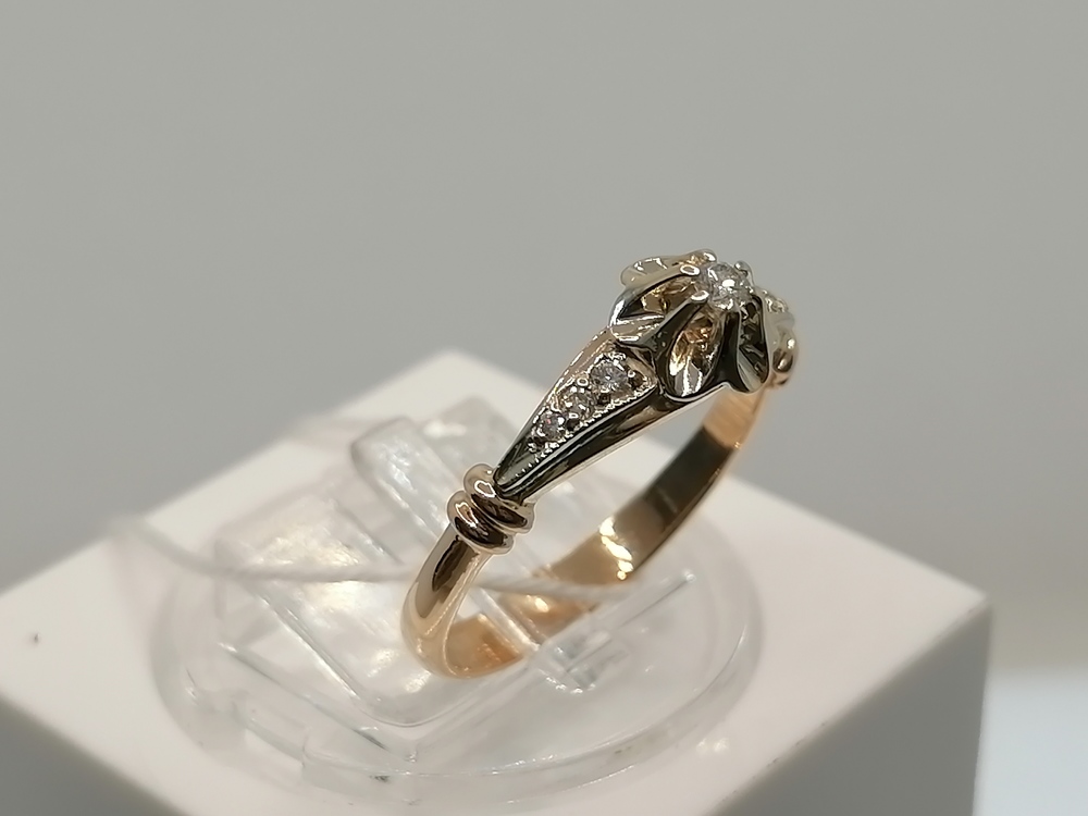 КОЛЬЦО БРИЛЛИАНТ Au 585