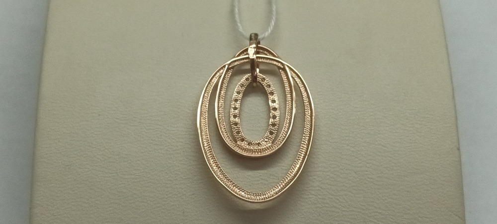 ПОДВЕСКА С КАМНЯМИ (Au 585)