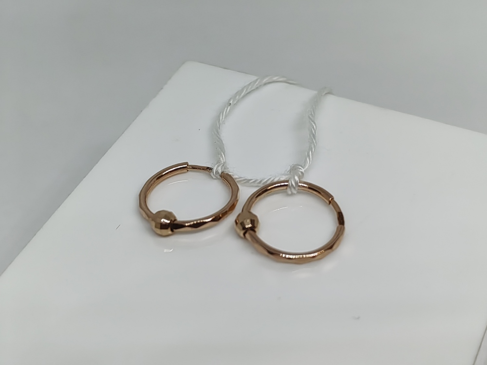 СКОН585 СЕРЬГИ КОНГО (Au 585)