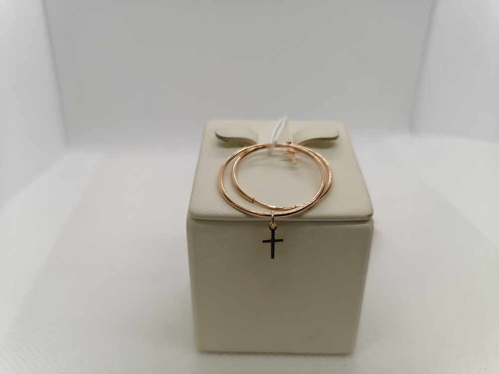 СКОН585 СЕРЬГИ КОНГО (Au 585)