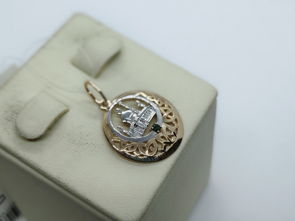 ПОДВЕСКА МЕЧЕТЬ с камнем (Au 585)