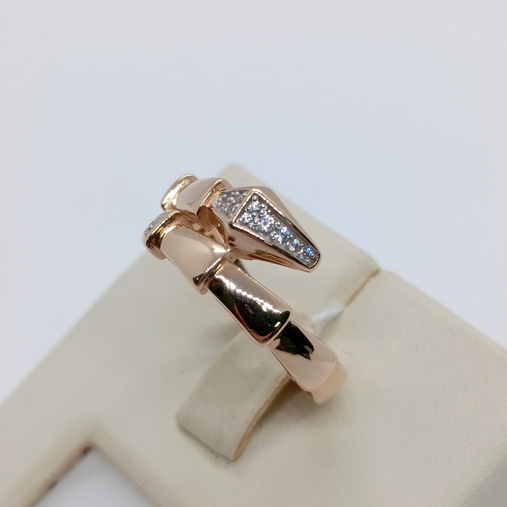 КОЛЬЦО С КАМНЯМИ (Au 585)