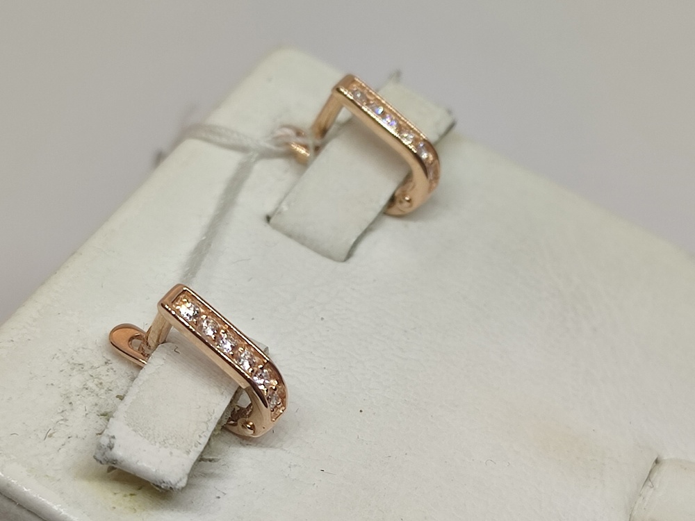 СКМИ585 СЕРЬГИ С КАМНЯМИ (Au 585)