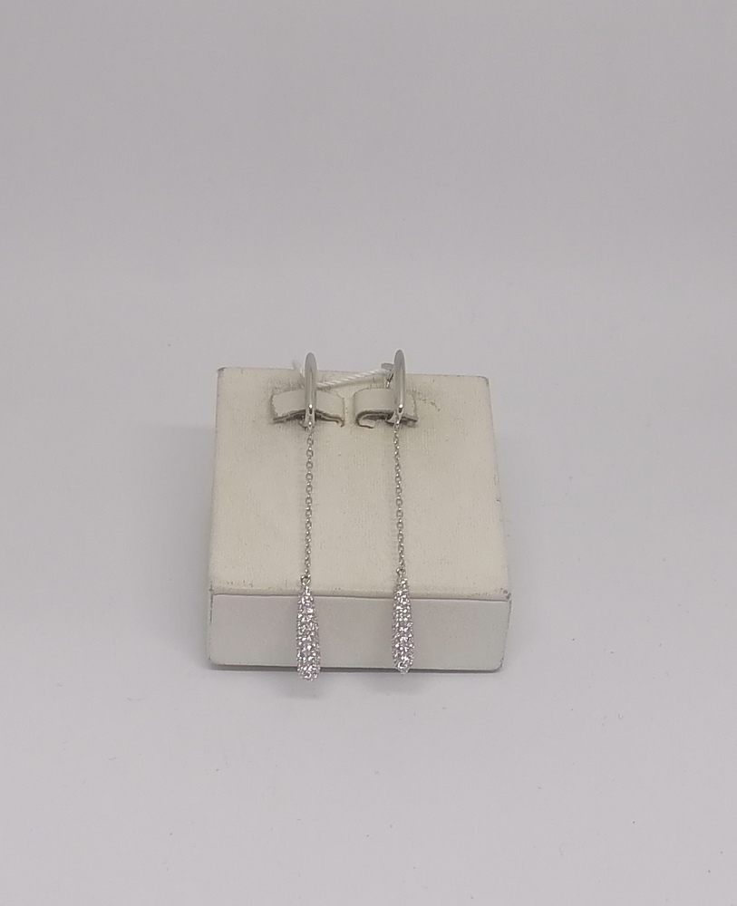 СКМИ585 СЕРЬГИ С КАМНЯМИ (Au 585)