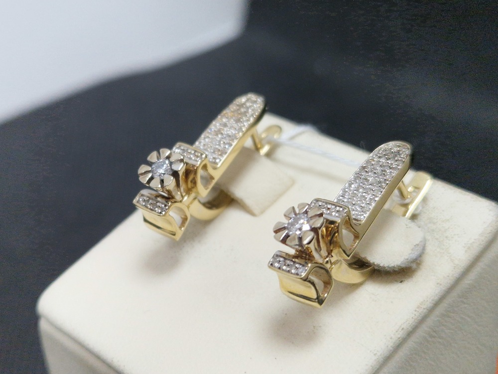 СЕРЬГИ БРИЛЛИАНТ (Au 585)