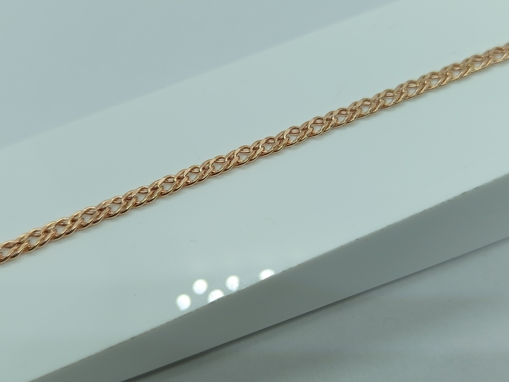 БРАСЛЕТ ПУСТОТЕЛЫЙ Ромб двойной (Au 585)